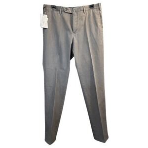 PT Torino NWT Slim Fit Travel Dress Pants Size 48EU W-34" Gray Cotton Blend $395